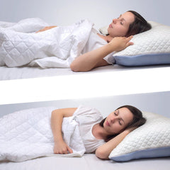Pillow, Memory Foam, 50 x 60 cm, Summer and Winter Side, for Home, Office and Everyday Comfort, with Supportive Memory Foam for Lasting Comfort