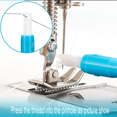 2pcs Sewing Machine Thread Guide Machine Home Stitching Tool Wooden Peg Dolls Needle Threader Sewing Tool Sewing Accessories
