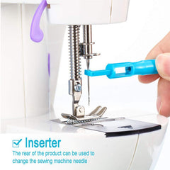 2pcs Sewing Machine Thread Guide Machine Home Stitching Tool Wooden Peg Dolls Needle Threader Sewing Tool Sewing Accessories