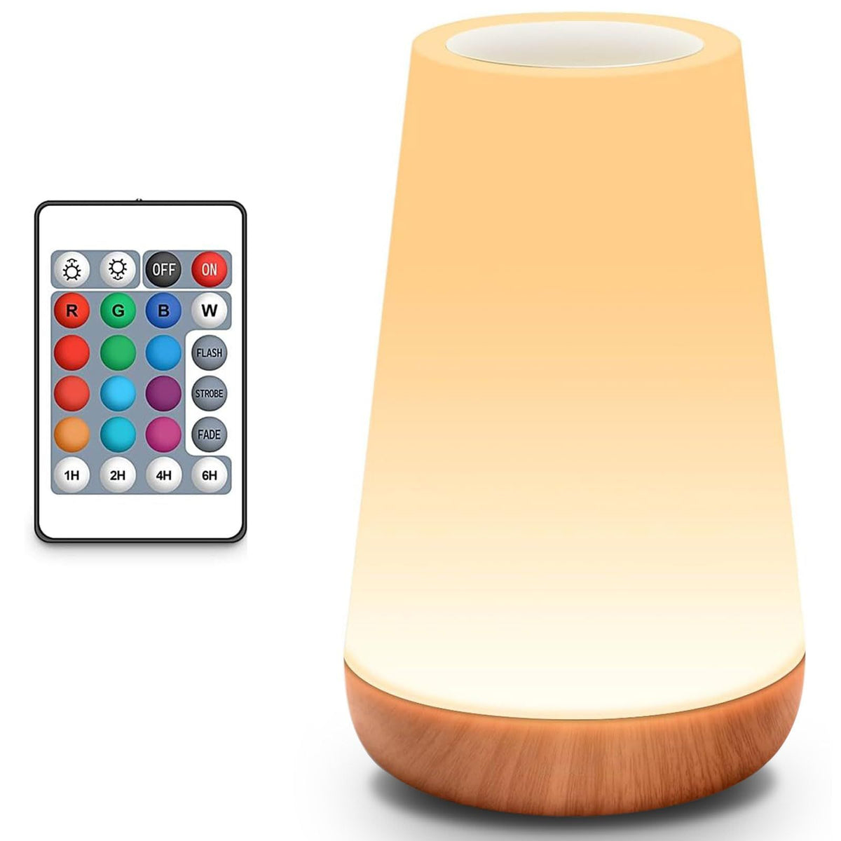 Touch Night Light for Kids: Dimmable LED Nursery Lamp for Baby - Eye-Caring Soft Warm White Light USB Rechargeable Portable B