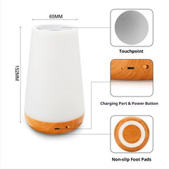 Touch Night Light for Kids: Dimmable LED Nursery Lamp for Baby - Eye-Caring Soft Warm White Light USB Rechargeable Portable B
