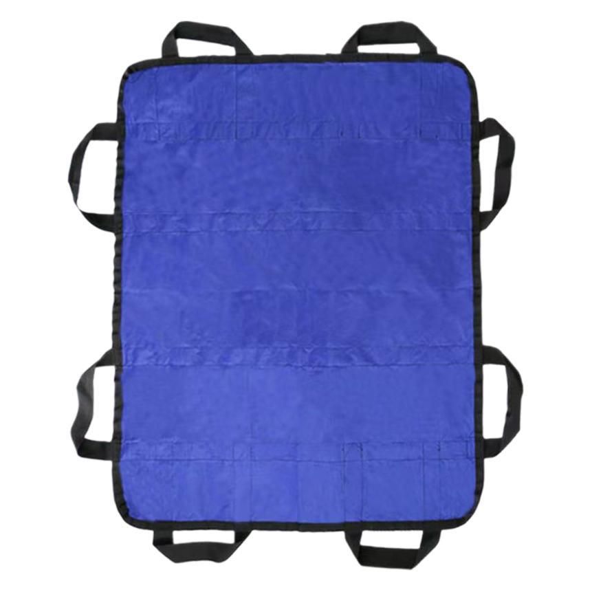 Multipurpose 48" x 40" Positioning Bed Pad with Reinforced Handles - Reusable & Washable Transfer Sheet for Turning, Lifting 