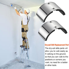 2 PCS Drywall Stilt Replacement Part, Stilt Accessories Made of Aluminium Alloy, Curved Plate for Fixed Legs, Suitable for Ho
