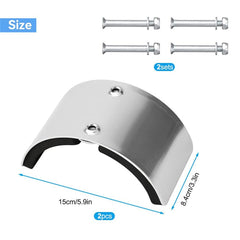 2 PCS Drywall Stilt Replacement Part, Stilt Accessories Made of Aluminium Alloy, Curved Plate for Fixed Legs, Suitable for Ho