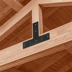 14" x 10" T Shape Steel Flat Bracket (1 pc) with Powder Coating as Mending Plate, Joining Brackets, Connecting Brackets, T St