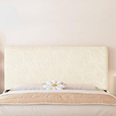 Stretch Bed Headboard Covers, Jacquard Fabric Headboard Slipcover, Soft Dustproof Protector Cover for Upholstered Headboard Q