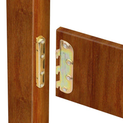 4 Set Bed Rail Brackets-Bed Frame Hardware for Wood Bed Frame Headboards Footboards -  (Screws Included)