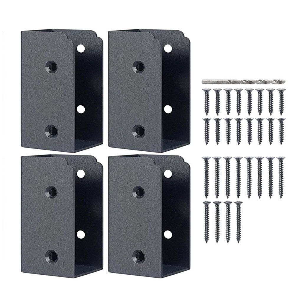 Stainless Steel 2" x 4" (Actually 1 ½" x 3 ½") Deck Railing Connector, for Deck Railing, Handrail, Barn and Beam end Connecti