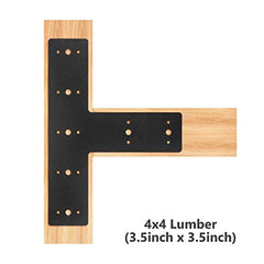 T Shape Steel Flat Bracket (1 pc) with Powder Coating as Mending Plate, Joining Brackets, Connecting Brackets, T Strap. Metal