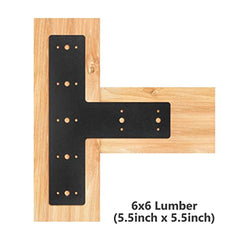 T Shape Steel Flat Bracket (1 pc) with Powder Coating as Mending Plate, Joining Brackets, Connecting Brackets, T Strap. Metal