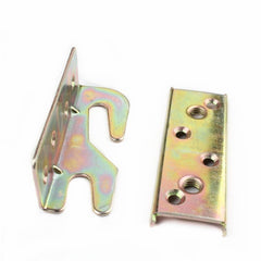 Bed Rail Brackets 4 PCS Bed Frame Brackets for Rails Heavy Duty Non Bed Frame Hardware Kit for Wood Bed Connectors Hold Plate