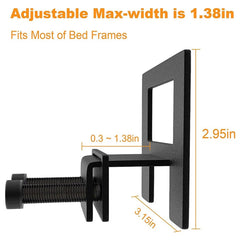 Non Slip Mattress Gaskets for Metal Bed Frame, Mattress Holder in Place Gripper, Adjustable Mattress Retainer Bar, Keep Mattr