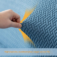 Cover Stretch Sofa Bed Slipcover Protector Elastic Feature Rich Textured High  Small Checks Jacquard Fabric Futon Cover, Mach