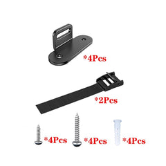Anti Tip Furniture Anchors (2 Sets),Heavy Duty Furniture Wall Anchor,Adjustable Earthquake Straps,Furniture Anchors for Baby 