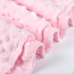 Baby Blanket for Girls, Soft Crib Blanket 95*75cm, Newborn Blankets for Nursery, Stroller, Toddler Bed, Carseat, Double Layer