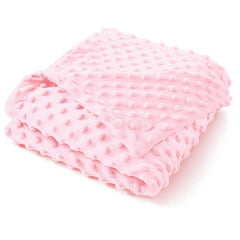 Baby Blanket for Girls, Soft Crib Blanket 95*75cm, Newborn Blankets for Nursery, Stroller, Toddler Bed, Carseat, Double Layer