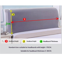 Bed Headboard Cover for Queen King , Stretch Headboard Slipcover Soft Dustproof Protector Cover Bed Head Cover for Bedroom (G
