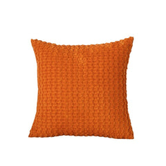 Throw Pillow Covers 18*18Set of 2 Fall Pillow Covers, Decorative Throw Pillows for Couch, Bed, and Home Decor（tangerine orang