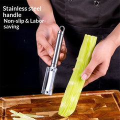 Stainless steel sugarcane peeler, multifunctional lettuce peeler, household kitchen fruit and vegetable peeler, hard skin scr