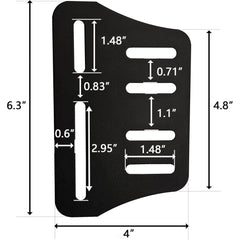 Bed Frame Brackets Adapter, Headboard Brackets for Metal Bed Frame,Headboard Attachment Kit,2Pcs Queen Bed Modification Plate