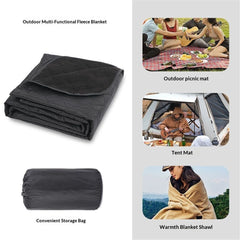 Outdoor Waterproof Blanket, Foldable polar fleece Stadium Blanket for Outdoor Sports Event, Camping, Car, Pet, Picnics - Wind
