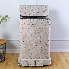 Top Load Washing Machine Cover Waterproof Washer Dryer Cover with Zipper Dustproof Outdoor Full-Automatic Washer Protector Ca