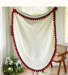 52 Pink Rose Blanket Diameter Approximately 110CM