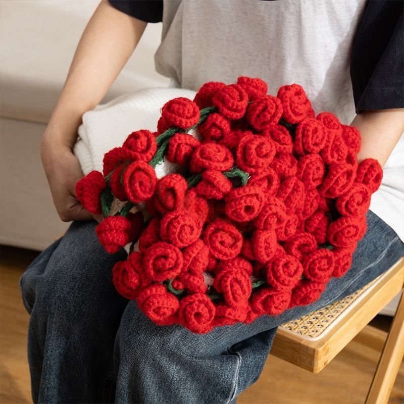 52 Red Rose Bouquet Blanket Diameter Approximately 110CM
