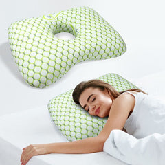 Ear Hole Pillow Paul Grey [Removable Washable Inner Core]