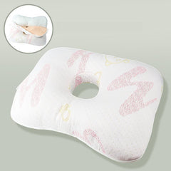 Ear Hole Pillow White [Removable Washable Inner Core]