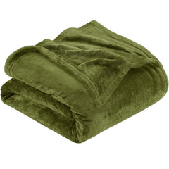 Soft Flannel Fleece Mini Throw Blanket, Light Warm Plush Cover For Daily Use, Fruit Green, 70X100cm, Size XS, Convenient Port