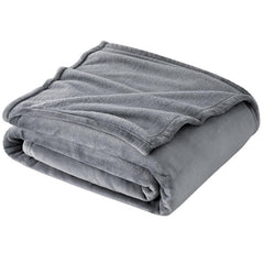 Tiny Flannel Fleece Cuddle Blanket, Light Soft Plush Mini Throw For Multi Scenarios, Silver Grey, 45X65cm, Size XXS, Portable