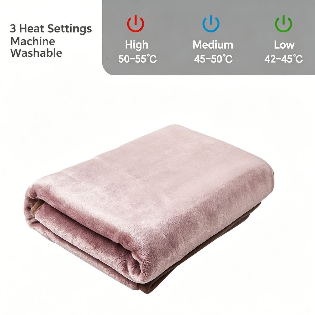 Pink USB Thermostat Heated Blanket Small Warm Cover For Home Student Dormitory