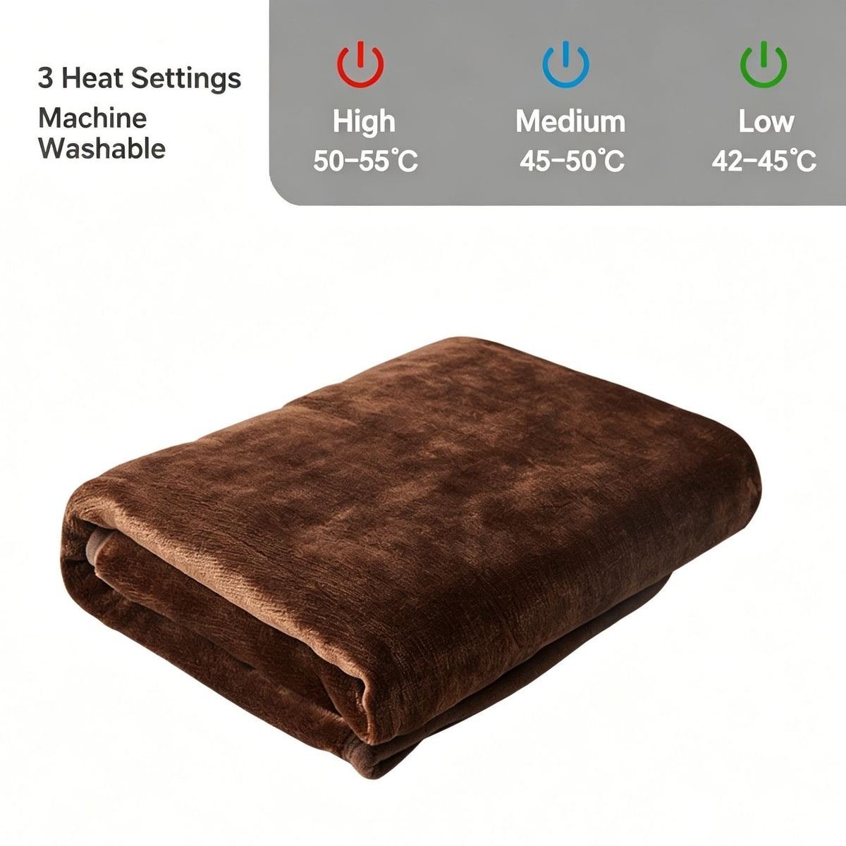 Coffee USB Adjustable Heat Heating Blanket Fast Warm Student Dorm Lounge Cover