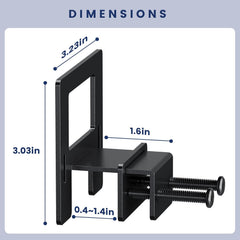 Non Slip Mattress Gaskets for Metal Bed Frame, Mattress Holder in Place Gripper, Adjustable Mattress Retainer Bar, Keep Mattress from Sliding Gripper, 4 PCS, Black