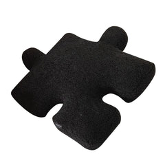 Plush Throw Pillow Ultra Soft Cushion Puzzle Special Shaped for Sofa Bed Window Home Decor Black
