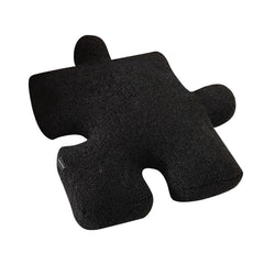 Plush Throw Pillow Ultra Soft Cushion Puzzle Special Shaped for Sofa Bed Window Home Decor Black