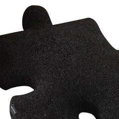 Plush Throw Pillow Ultra Soft Cushion Puzzle Special Shaped for Sofa Bed Window Home Decor Black