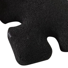 Plush Throw Pillow Ultra Soft Cushion Puzzle Special Shaped for Sofa Bed Window Home Decor Black
