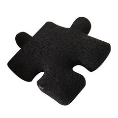 Plush Throw Pillow Ultra Soft Cushion Puzzle Special Shaped for Sofa Bed Window Home Decor Black