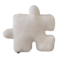 Plush Throw Pillow Ultra Soft Cushion Puzzle Special Shaped for Sofa Bed Window Home Decor White