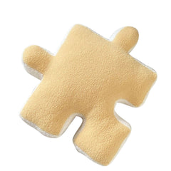 Plush Throw Pillow Ultra Soft Cushion Puzzle Special Shaped for Sofa Bed Window Home Decor Yellow