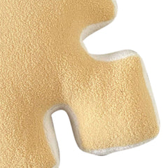Plush Throw Pillow Ultra Soft Cushion Puzzle Special Shaped for Sofa Bed Window Home Decor Yellow