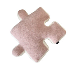 Plush Throw Pillow Ultra Soft Cushion Puzzle Special Shaped for Sofa Bed Window Home Decor Pink