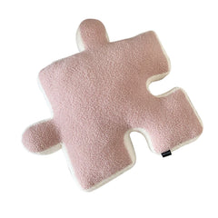 Plush Throw Pillow Ultra Soft Cushion Puzzle Special Shaped for Sofa Bed Window Home Decor Pink