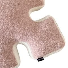 Plush Throw Pillow Ultra Soft Cushion Puzzle Special Shaped for Sofa Bed Window Home Decor Pink