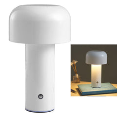 Mushroom Table Lamp Three Colors LED Light Beads Stepless Dimming Mushroom Lamp Night Light for Bedroom Bedside White
