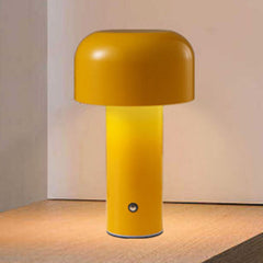 Mushroom Table Lamp Three Colors LED Light Beads Stepless Dimming Mushroom Lamp Night Light for Bedroom Bedside Yellow