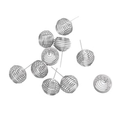 100pcs Fertilizer Mesh Basket Stainless Steel Garden Nutrition Cups Small Size Bonsai Fertilization Basket for Garden Yard Ho