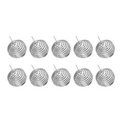 100pcs Fertilizer Mesh Basket Stainless Steel Garden Nutrition Cups Small Size Bonsai Fertilization Basket for Garden Yard Ho